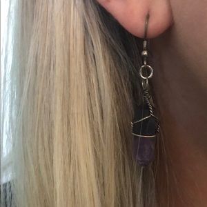 Purple Amethyst earrings